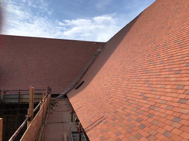 new roof being laid on St Georges Catherdral Cape Town